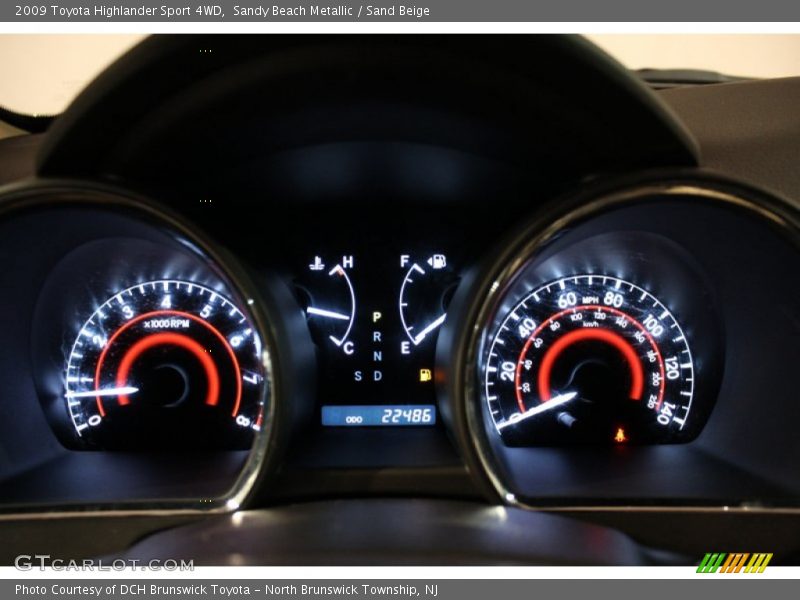 Sandy Beach Metallic / Sand Beige 2009 Toyota Highlander Sport 4WD