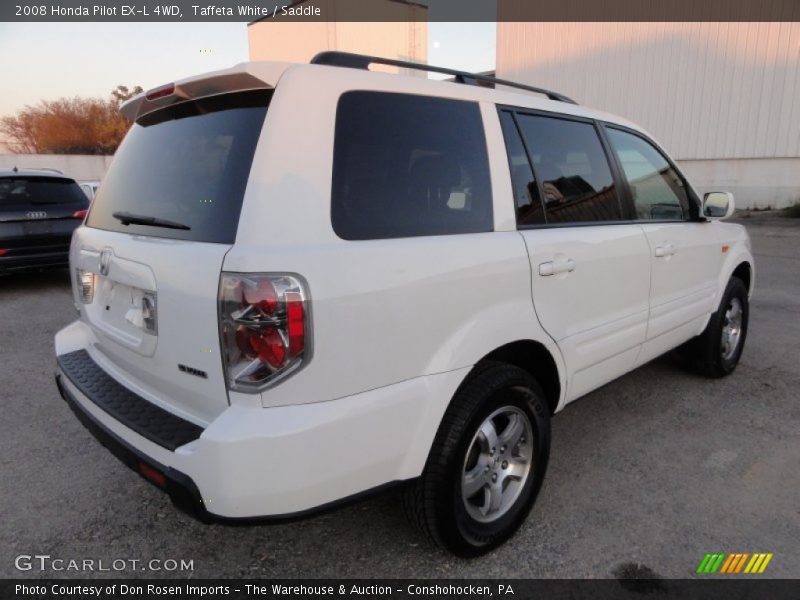 Taffeta White / Saddle 2008 Honda Pilot EX-L 4WD