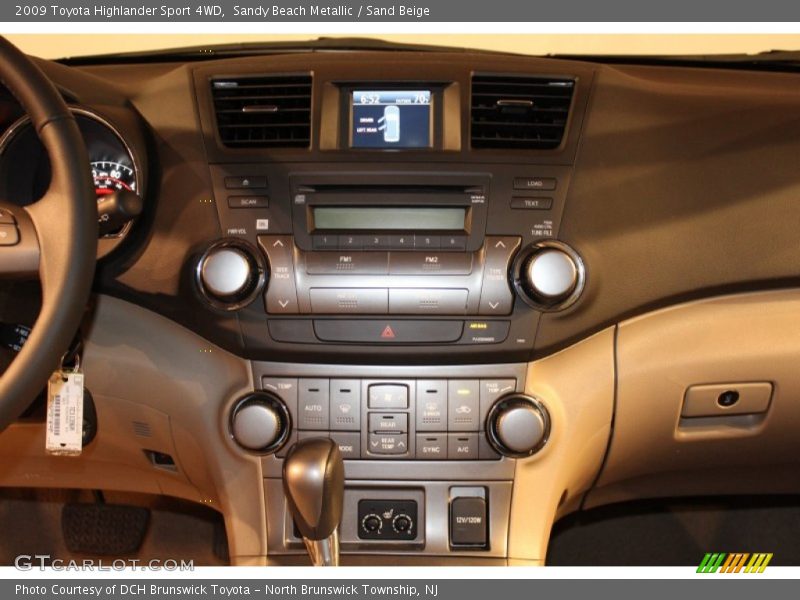 Sandy Beach Metallic / Sand Beige 2009 Toyota Highlander Sport 4WD