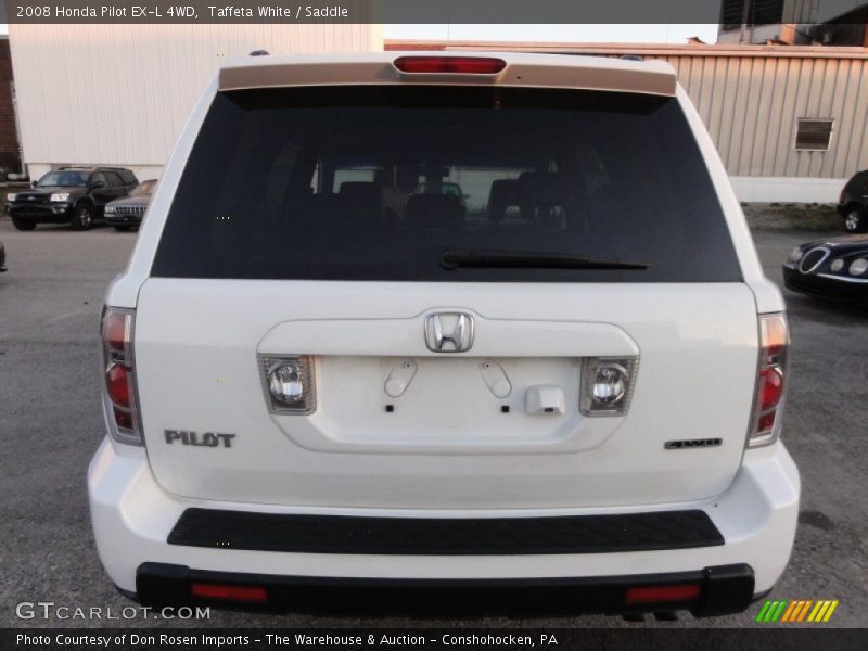 Taffeta White / Saddle 2008 Honda Pilot EX-L 4WD