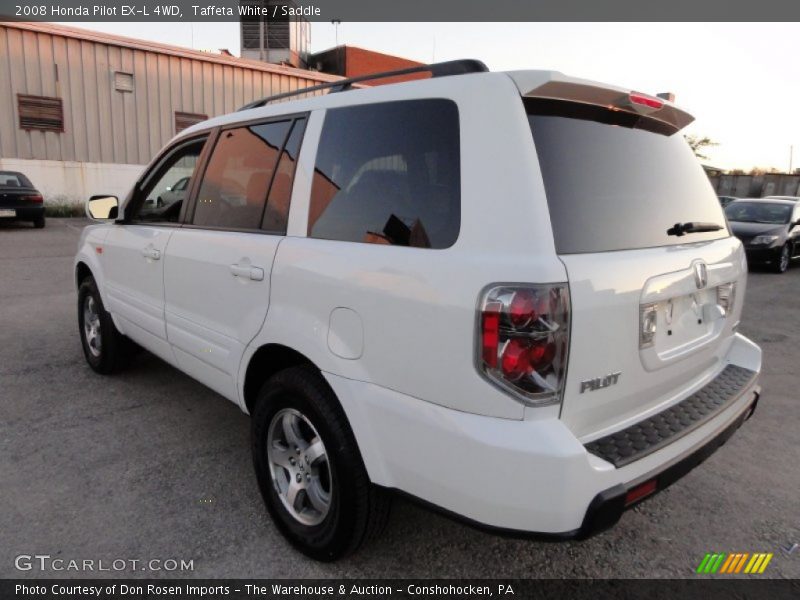 Taffeta White / Saddle 2008 Honda Pilot EX-L 4WD