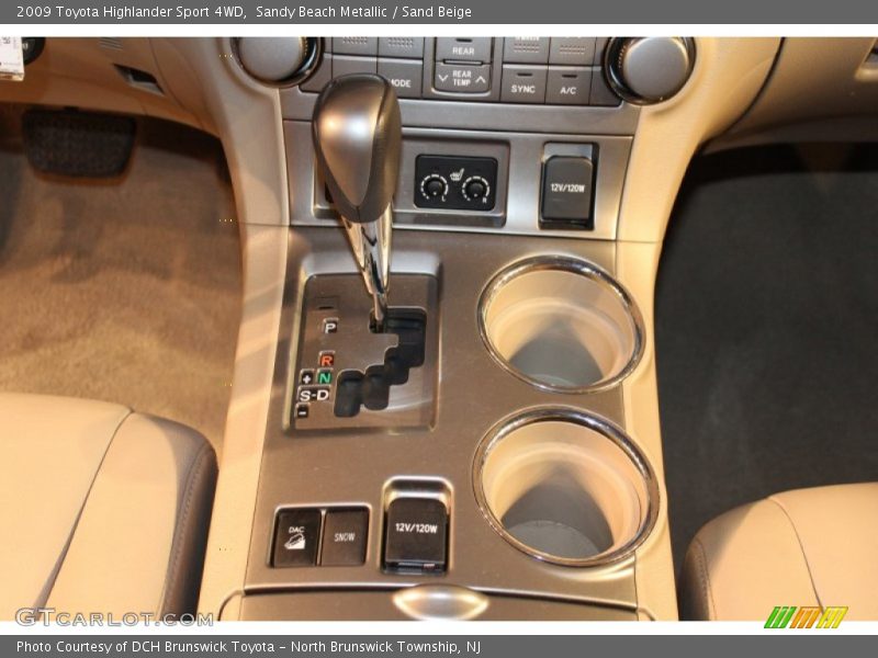 Sandy Beach Metallic / Sand Beige 2009 Toyota Highlander Sport 4WD