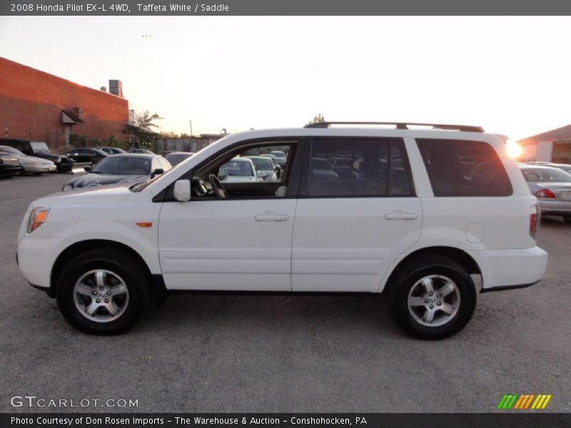 Taffeta White / Saddle 2008 Honda Pilot EX-L 4WD