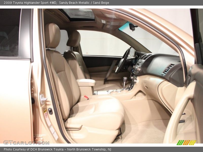 Sandy Beach Metallic / Sand Beige 2009 Toyota Highlander Sport 4WD