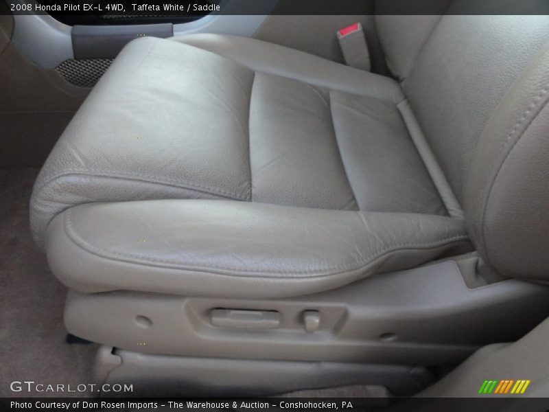 Taffeta White / Saddle 2008 Honda Pilot EX-L 4WD