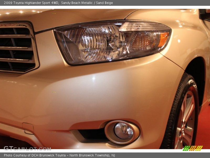 Sandy Beach Metallic / Sand Beige 2009 Toyota Highlander Sport 4WD