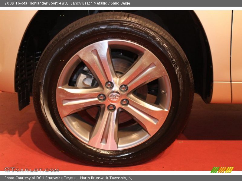 Sandy Beach Metallic / Sand Beige 2009 Toyota Highlander Sport 4WD