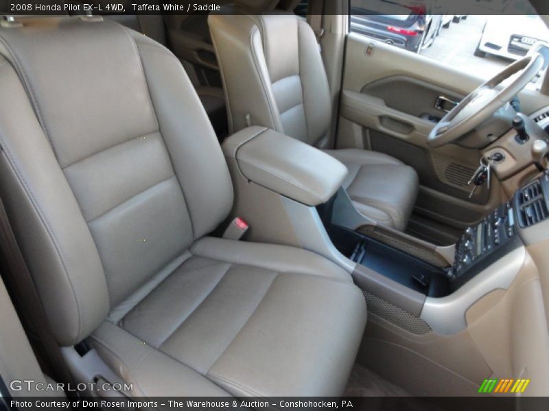 Taffeta White / Saddle 2008 Honda Pilot EX-L 4WD