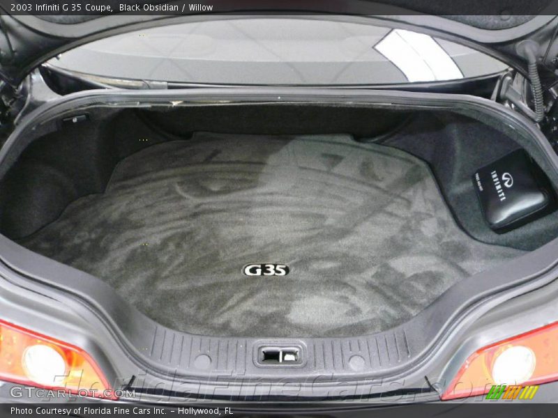 Black Obsidian / Willow 2003 Infiniti G 35 Coupe
