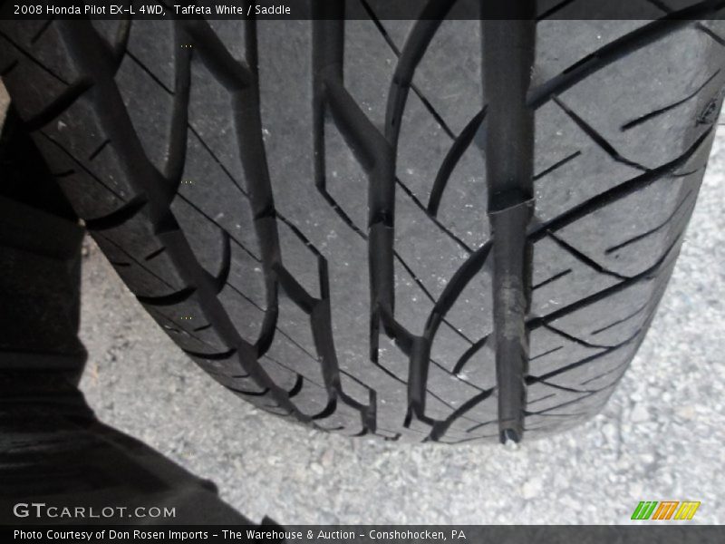 Taffeta White / Saddle 2008 Honda Pilot EX-L 4WD