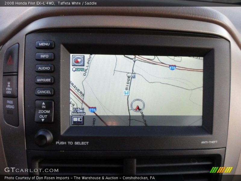 Taffeta White / Saddle 2008 Honda Pilot EX-L 4WD