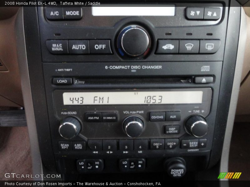 Taffeta White / Saddle 2008 Honda Pilot EX-L 4WD