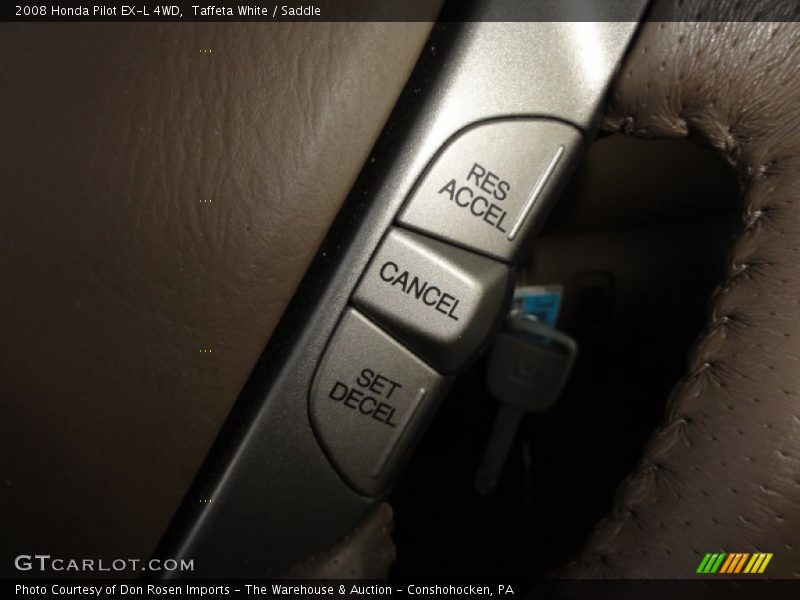 Taffeta White / Saddle 2008 Honda Pilot EX-L 4WD