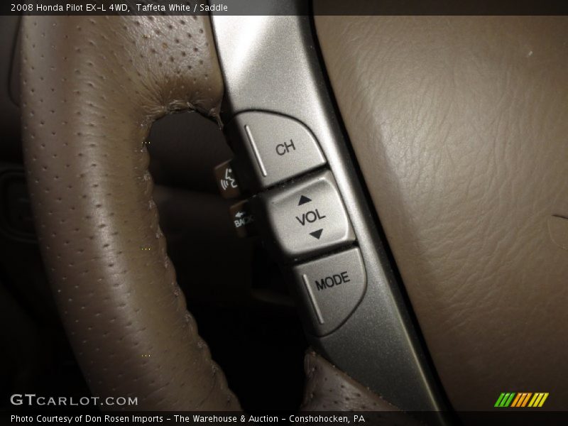 Taffeta White / Saddle 2008 Honda Pilot EX-L 4WD