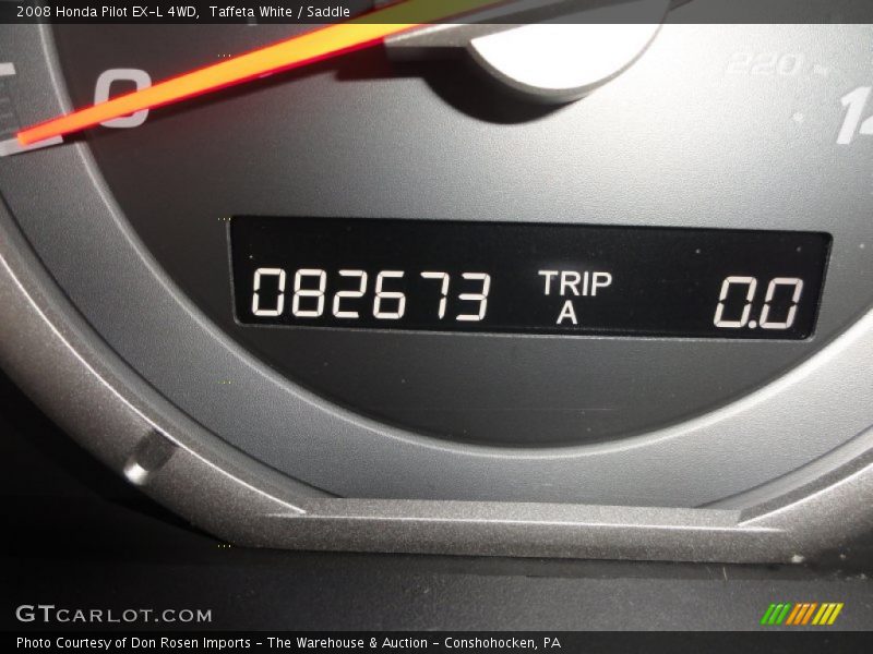 Taffeta White / Saddle 2008 Honda Pilot EX-L 4WD