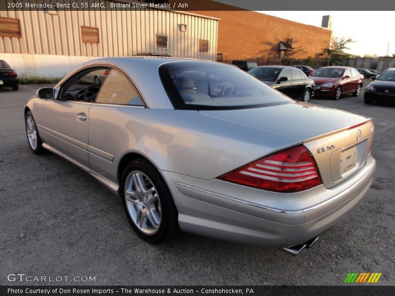Brilliant Silver Metallic / Ash 2005 Mercedes-Benz CL 55 AMG
