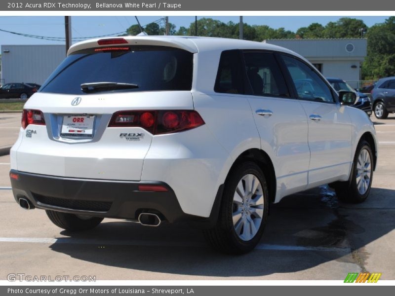 Bellanova White Pearl / Taupe 2012 Acura RDX Technology