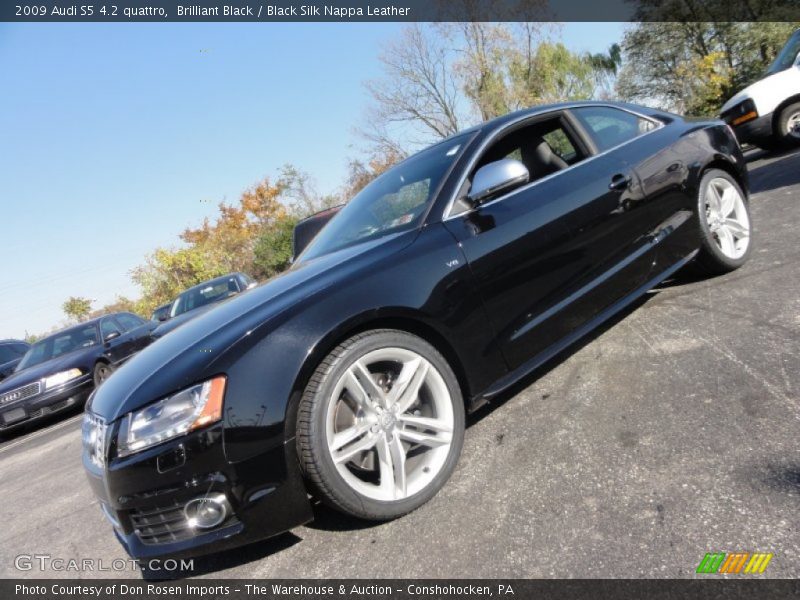 Brilliant Black / Black Silk Nappa Leather 2009 Audi S5 4.2 quattro