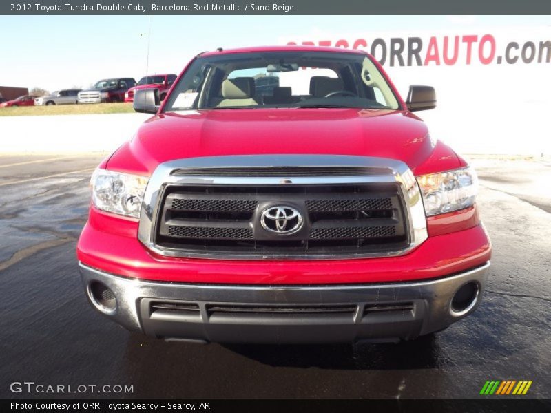 Barcelona Red Metallic / Sand Beige 2012 Toyota Tundra Double Cab