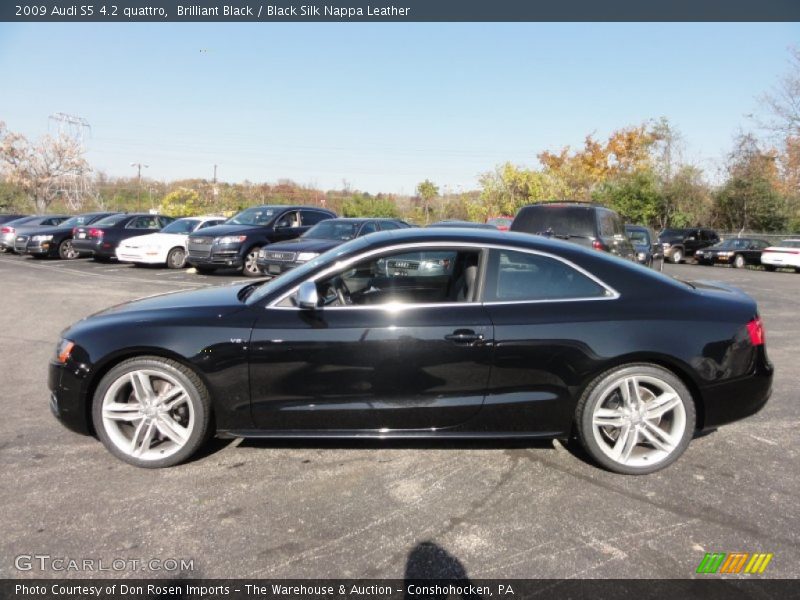 Brilliant Black / Black Silk Nappa Leather 2009 Audi S5 4.2 quattro