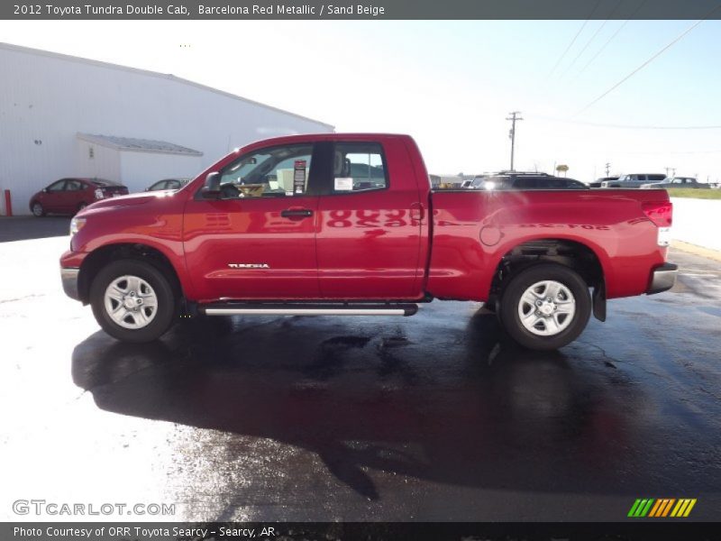 Barcelona Red Metallic / Sand Beige 2012 Toyota Tundra Double Cab