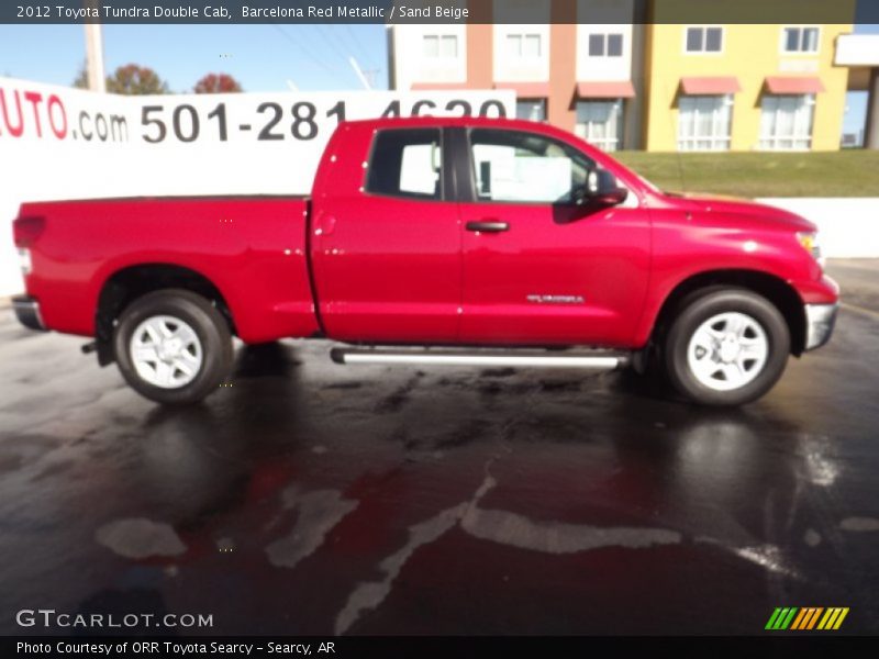Barcelona Red Metallic / Sand Beige 2012 Toyota Tundra Double Cab
