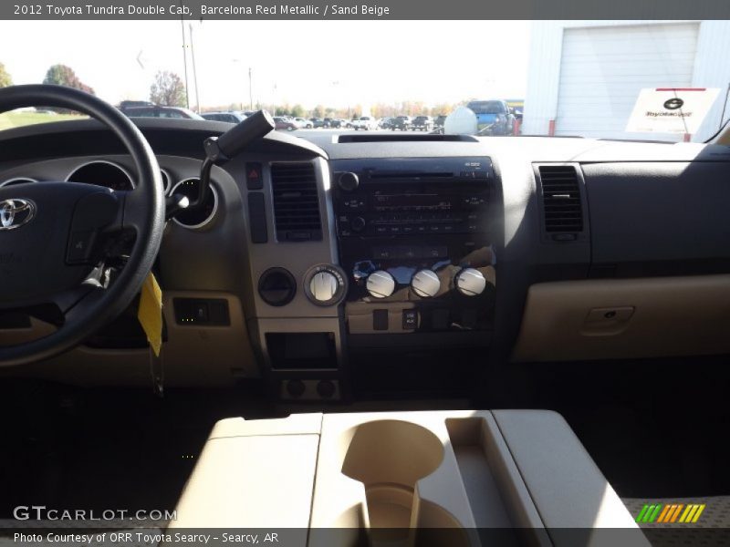 Barcelona Red Metallic / Sand Beige 2012 Toyota Tundra Double Cab