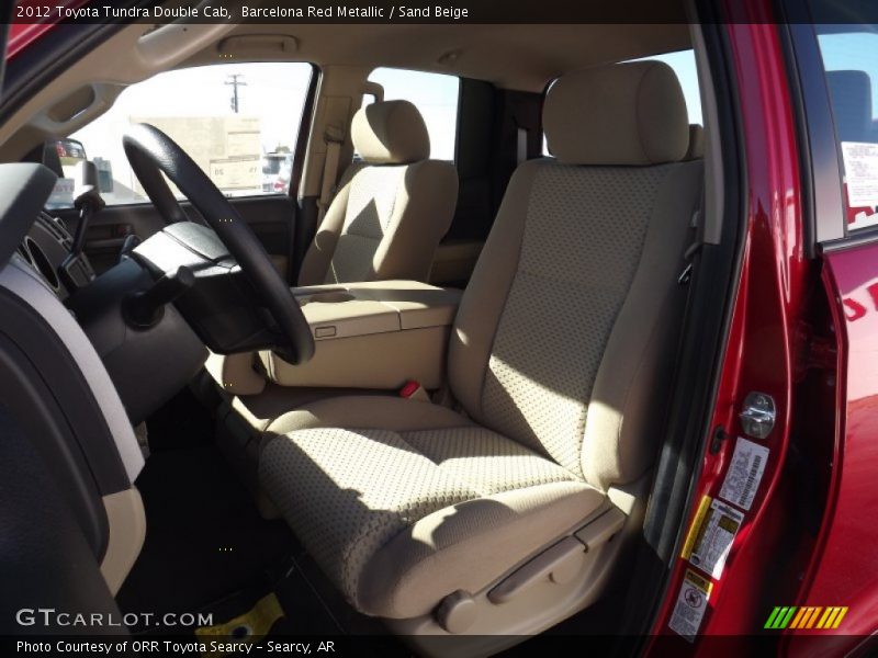 Barcelona Red Metallic / Sand Beige 2012 Toyota Tundra Double Cab