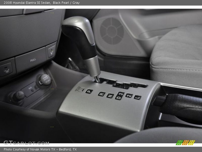Black Pearl / Gray 2008 Hyundai Elantra SE Sedan