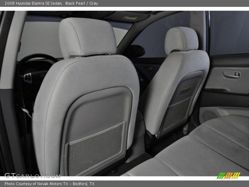 Black Pearl / Gray 2008 Hyundai Elantra SE Sedan