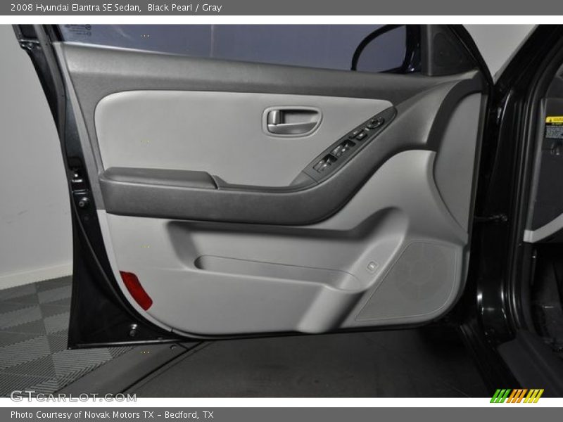 Black Pearl / Gray 2008 Hyundai Elantra SE Sedan