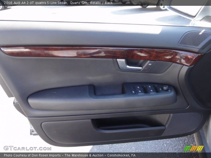 Quartz Grey Metallic / Black 2008 Audi A4 2.0T quattro S-Line Sedan