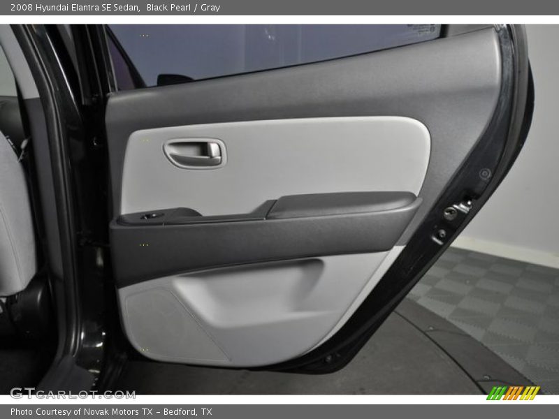 Black Pearl / Gray 2008 Hyundai Elantra SE Sedan