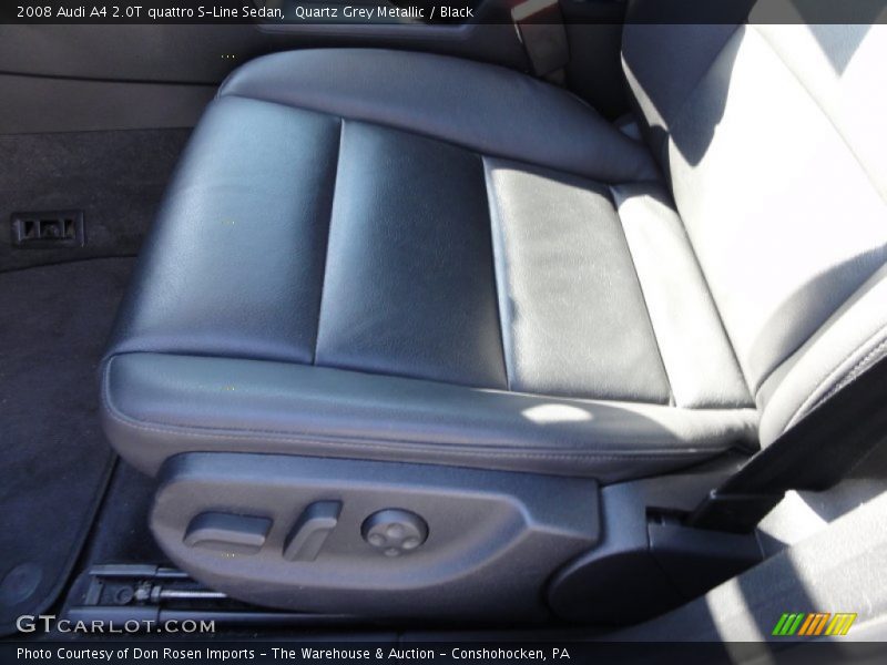 Quartz Grey Metallic / Black 2008 Audi A4 2.0T quattro S-Line Sedan