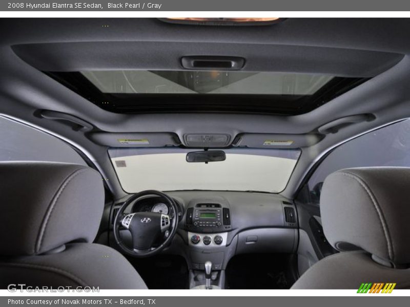 Black Pearl / Gray 2008 Hyundai Elantra SE Sedan