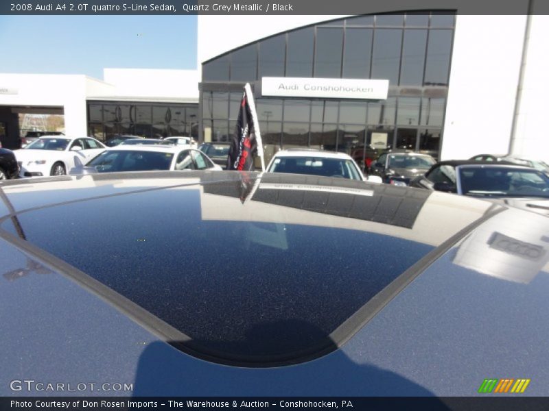 Quartz Grey Metallic / Black 2008 Audi A4 2.0T quattro S-Line Sedan
