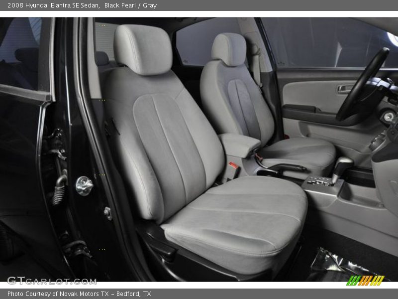 Black Pearl / Gray 2008 Hyundai Elantra SE Sedan