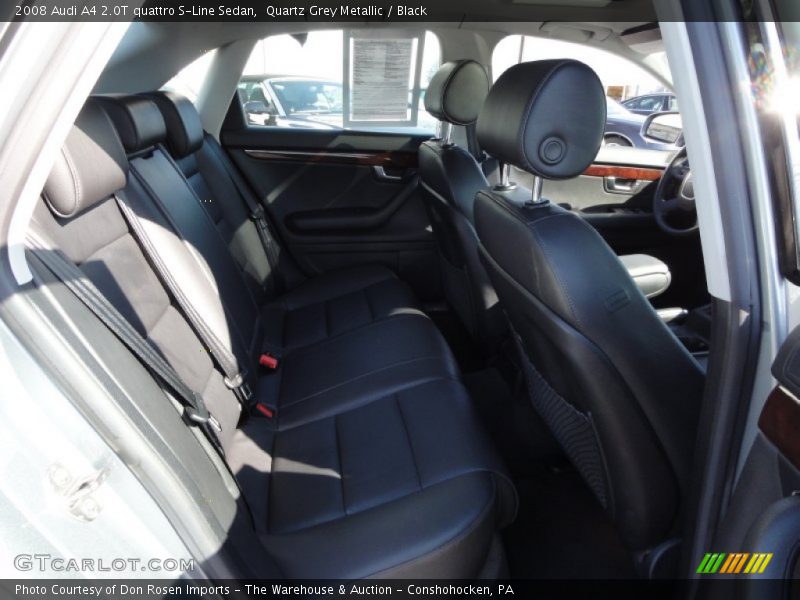 Quartz Grey Metallic / Black 2008 Audi A4 2.0T quattro S-Line Sedan