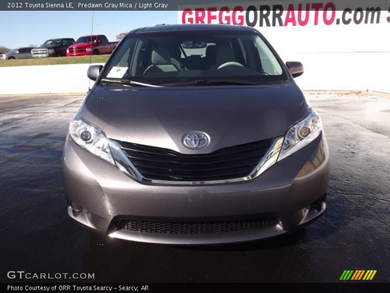 Predawn Gray Mica / Light Gray 2012 Toyota Sienna LE