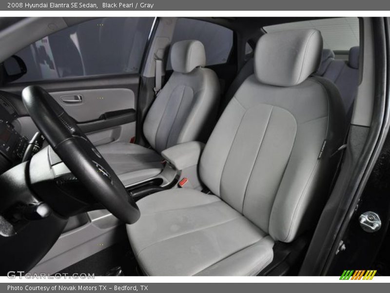Black Pearl / Gray 2008 Hyundai Elantra SE Sedan