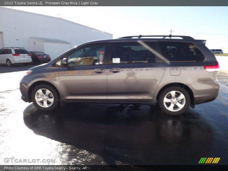 Predawn Gray Mica / Light Gray 2012 Toyota Sienna LE