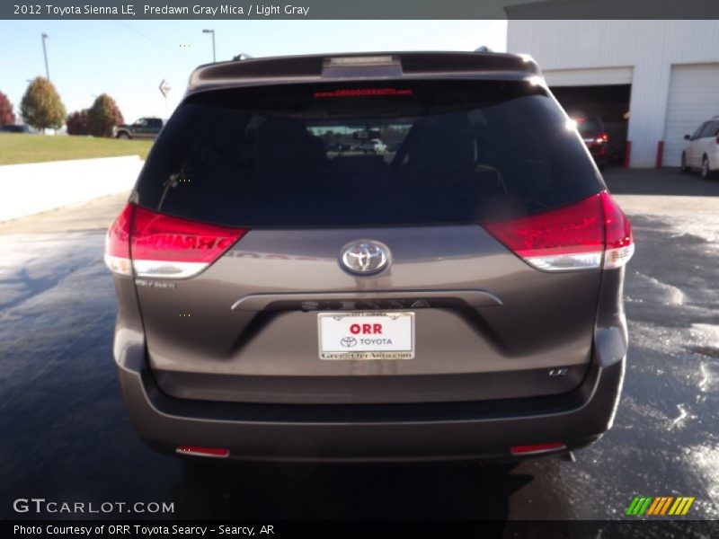 Predawn Gray Mica / Light Gray 2012 Toyota Sienna LE