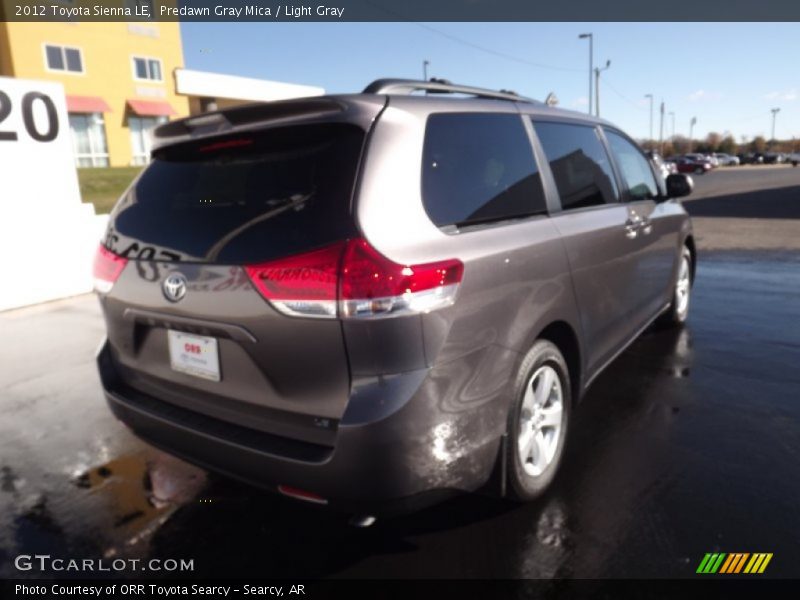 Predawn Gray Mica / Light Gray 2012 Toyota Sienna LE