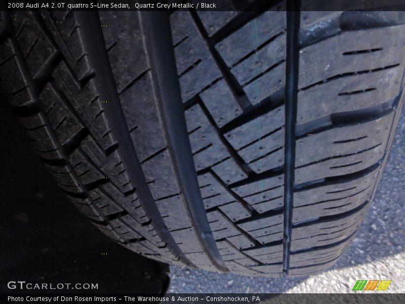Quartz Grey Metallic / Black 2008 Audi A4 2.0T quattro S-Line Sedan