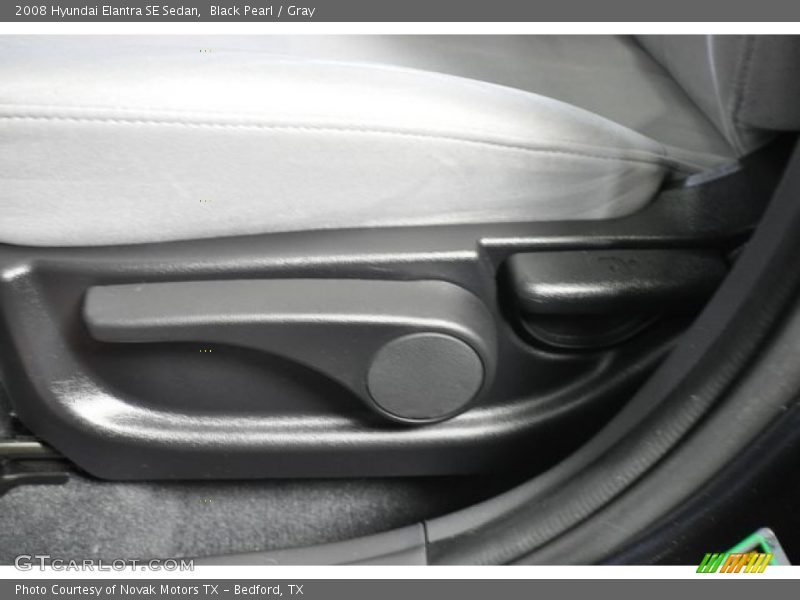 Black Pearl / Gray 2008 Hyundai Elantra SE Sedan