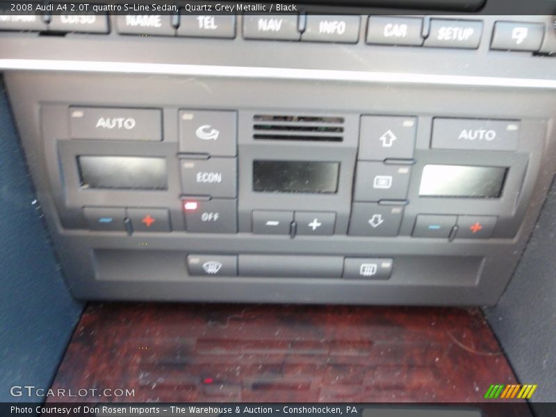 Quartz Grey Metallic / Black 2008 Audi A4 2.0T quattro S-Line Sedan