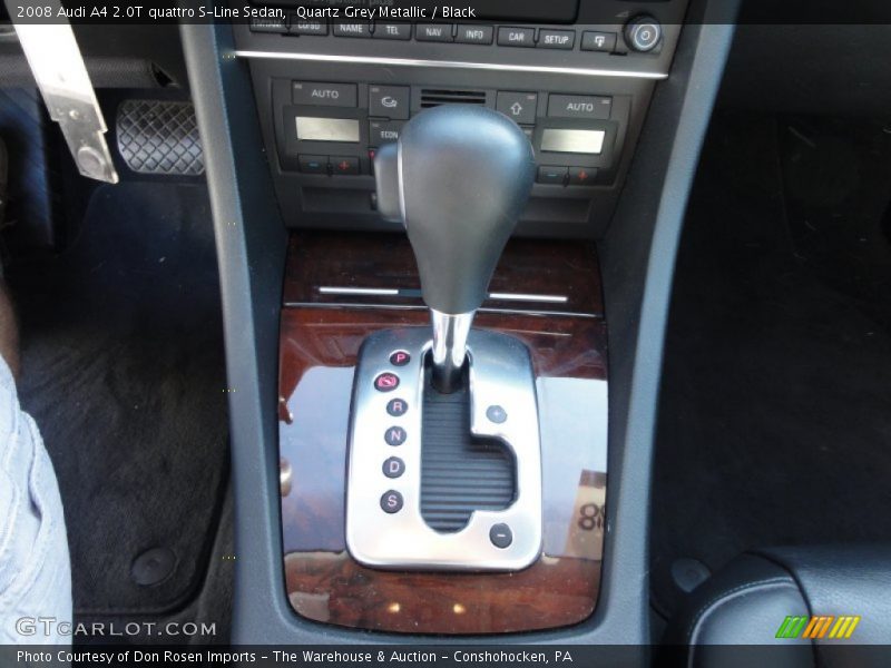 Quartz Grey Metallic / Black 2008 Audi A4 2.0T quattro S-Line Sedan