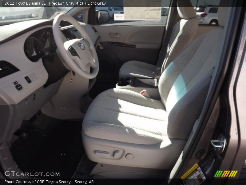 Predawn Gray Mica / Light Gray 2012 Toyota Sienna LE