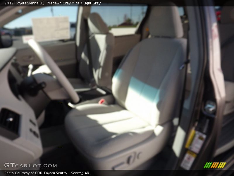 Predawn Gray Mica / Light Gray 2012 Toyota Sienna LE