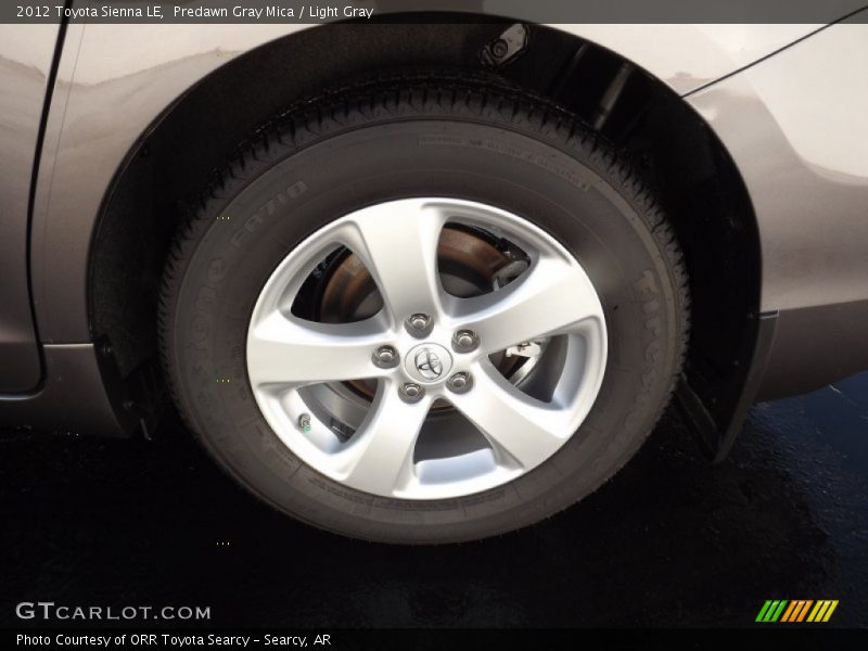 Predawn Gray Mica / Light Gray 2012 Toyota Sienna LE